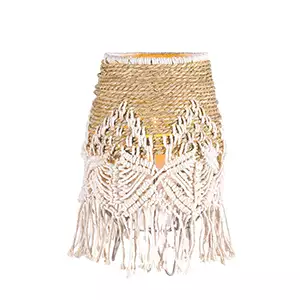 14” Lantern with Macrame