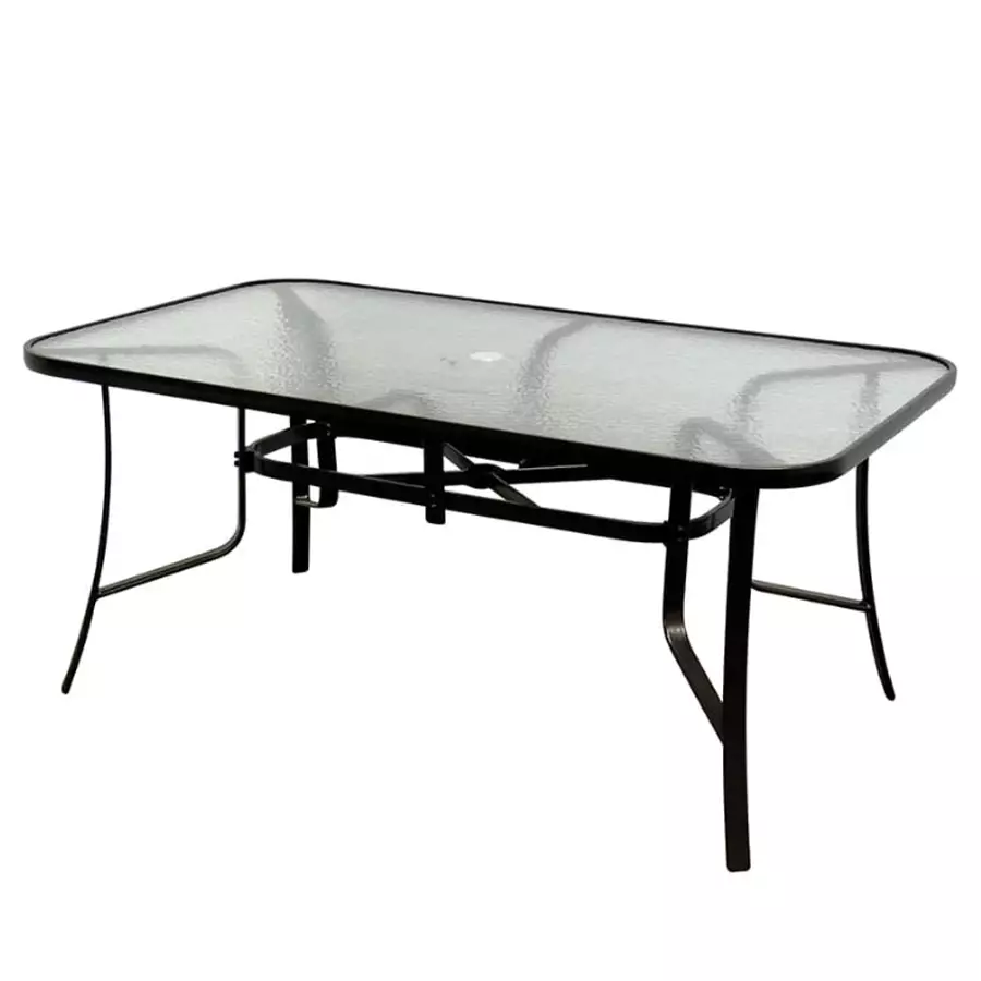 42" x 84" Rectangle Dining Table Black