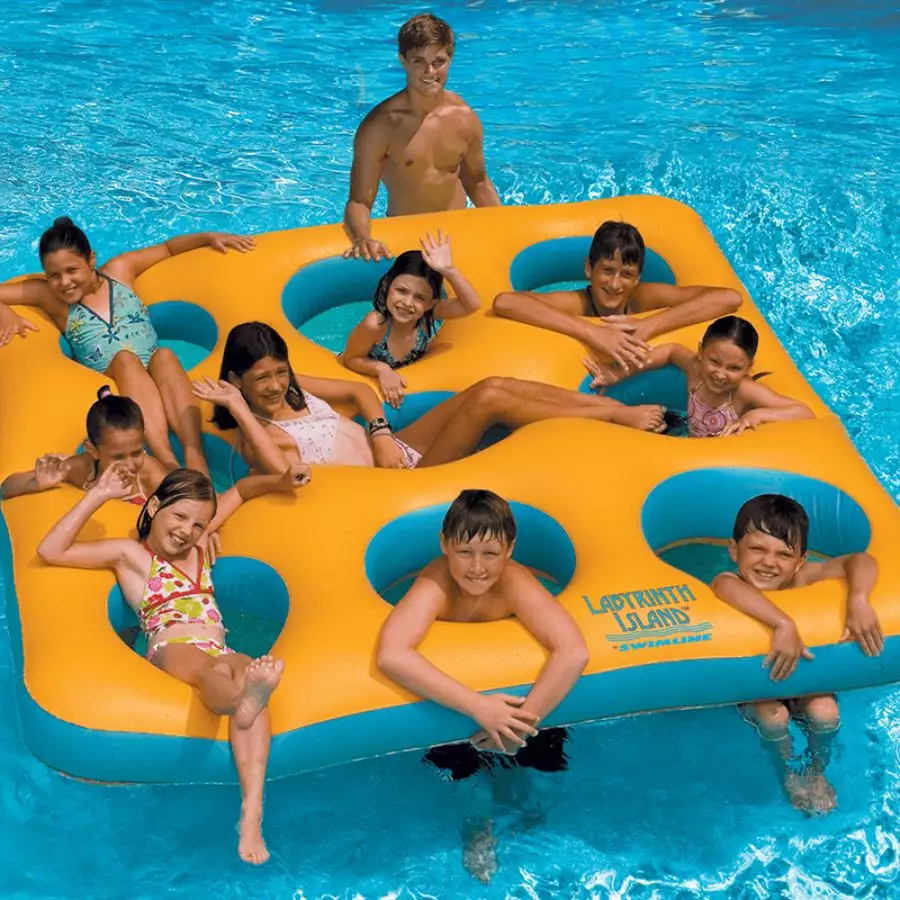Labyrinth Island Giant Inflatable Pool Lounge Mat