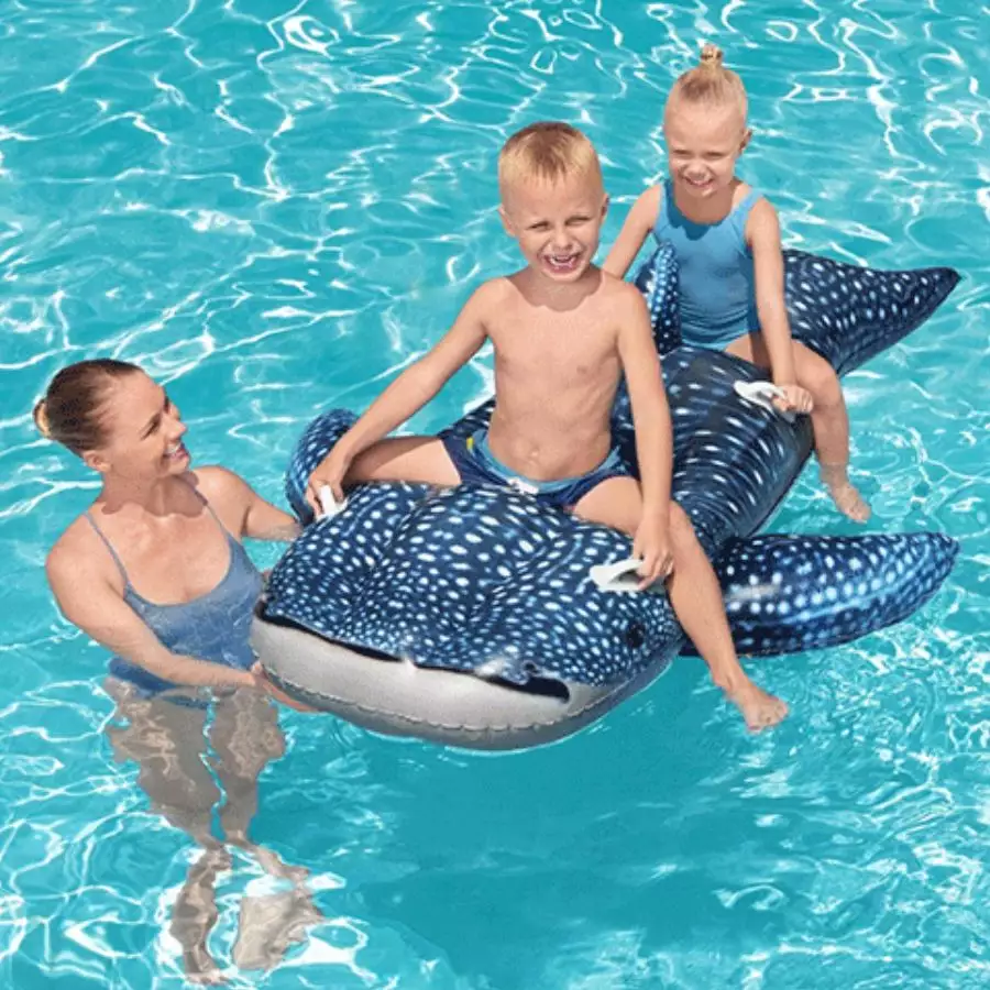 H2OGO! Whaletastic Wonders 2-Person Kids Ride-On Pool Float