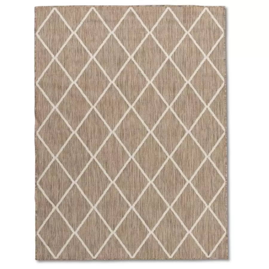 Gemini 53X75 Double Sided Taupe/Silver