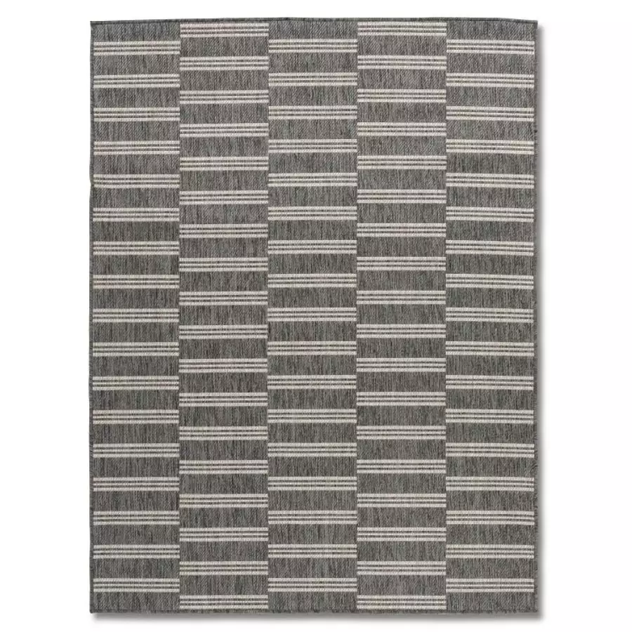 Gemini 5’3”X7’5” Double Sided Taupe/Silver