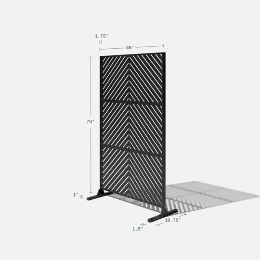 Metal Privacy Screen Arrow 