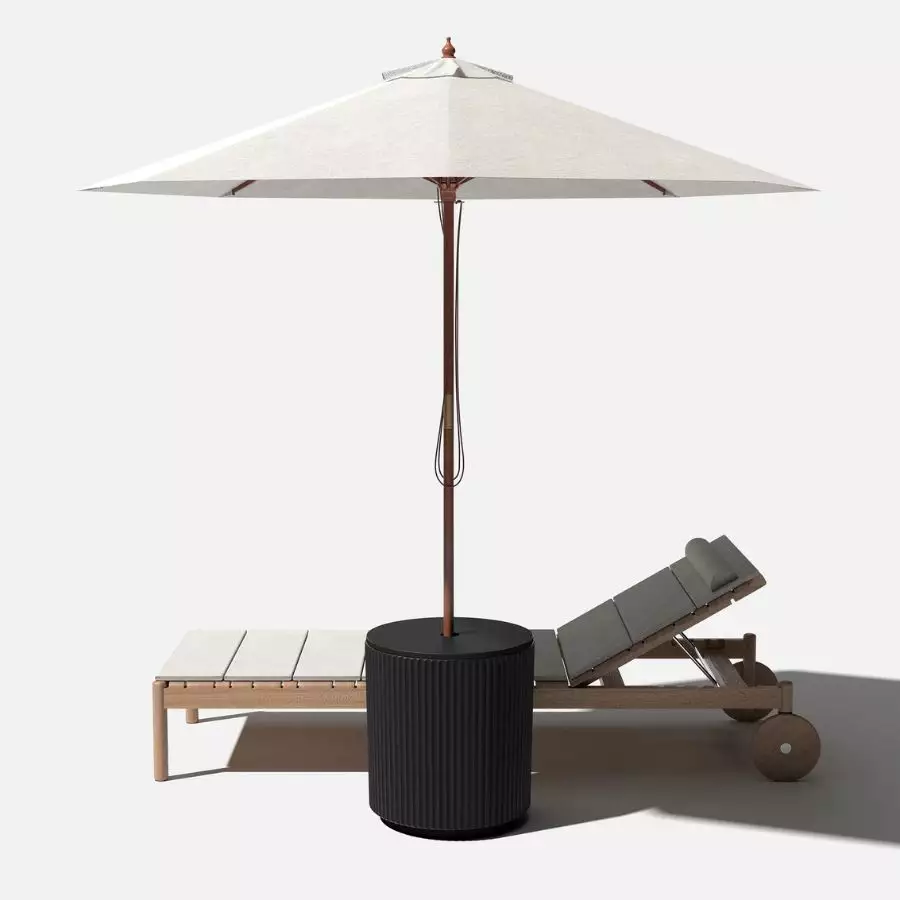 Demi Shade Side Table w/ umbrella base