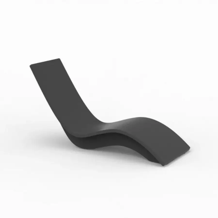 Solis High Chaise Lounge Anthracite