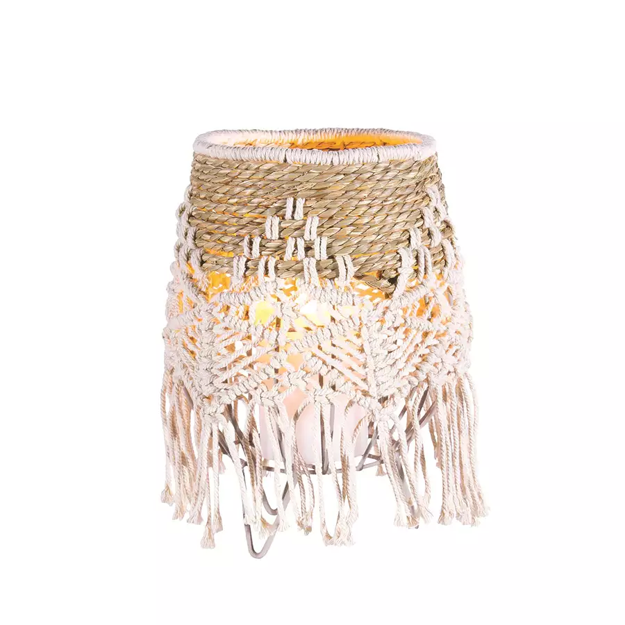 11 Lantern with Macrame