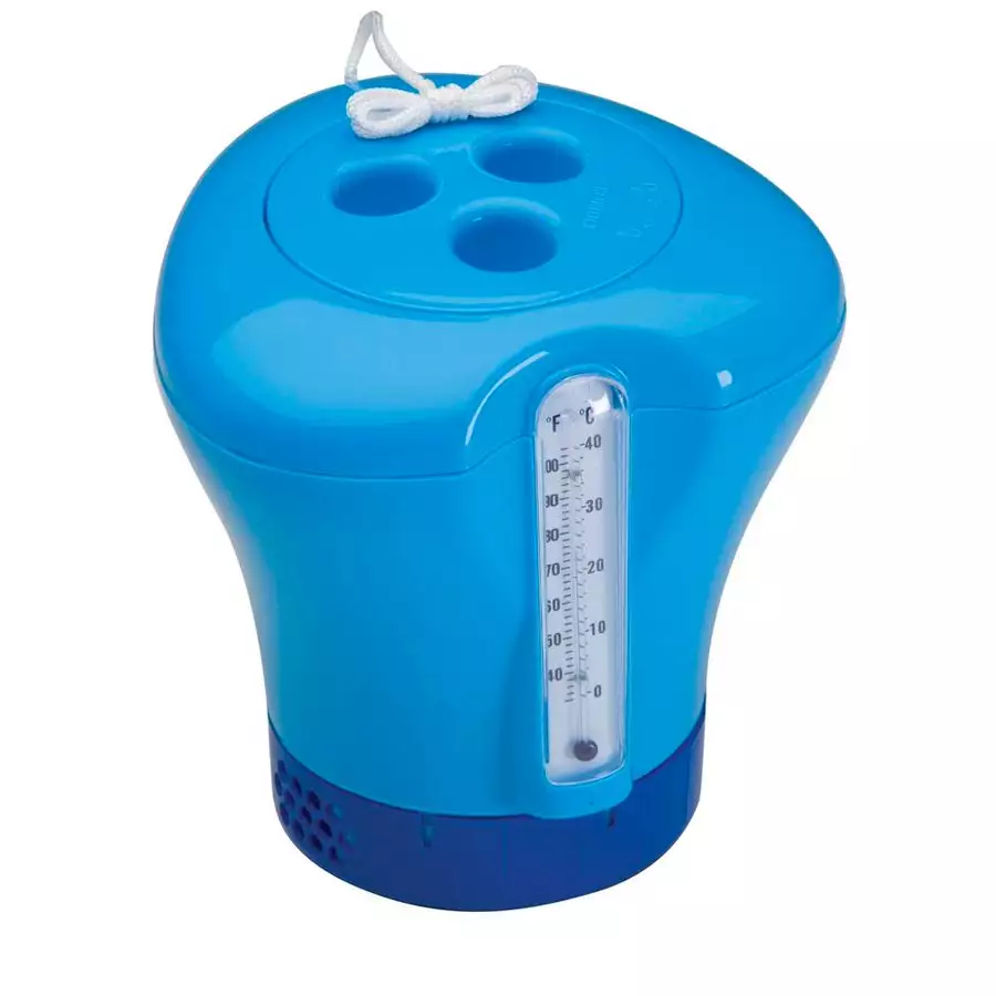 Blue Chlorinator Dispenser & Thermometer - Ocean Blue - ACC