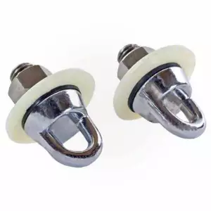 2 Chrome Plated Wall Anchors