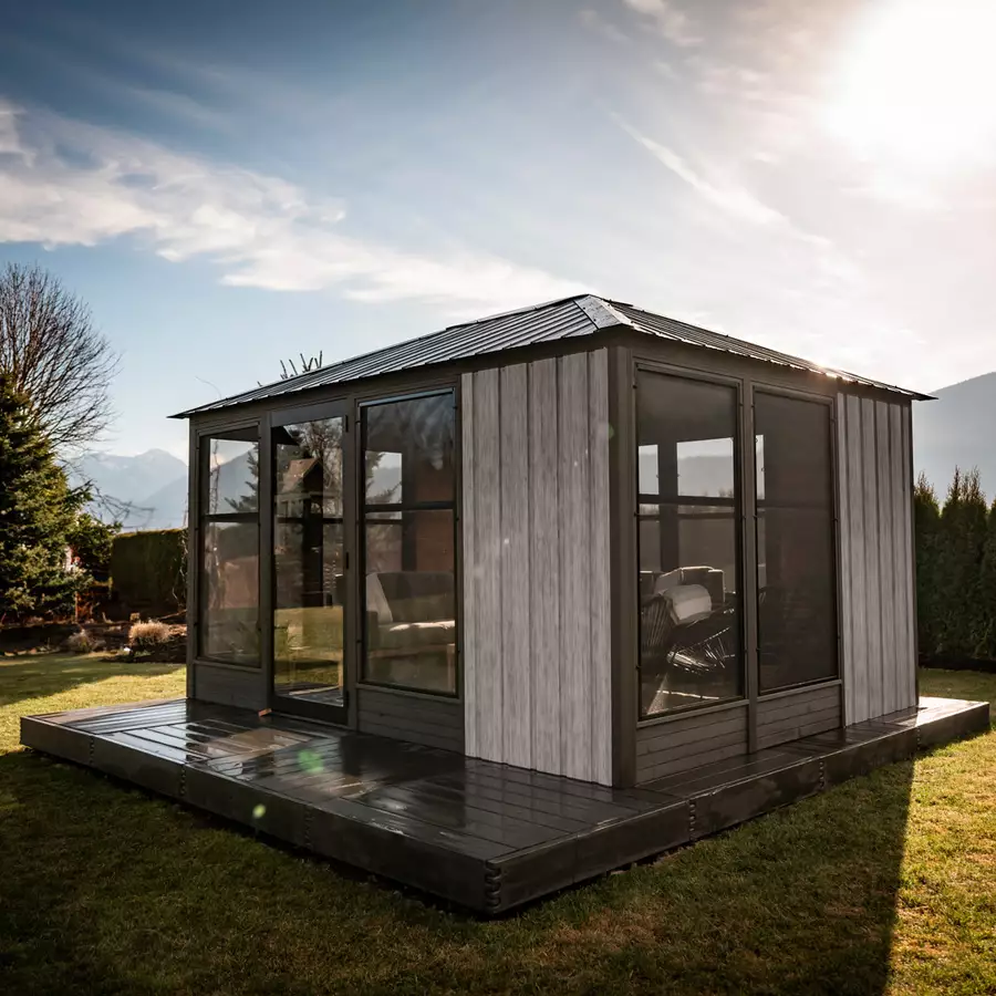 Adela 11' x 14' Enclosed Gazebo