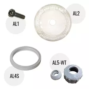 Consolidated - Aqua/Lamp + Rainbow Rays Replacement Parts