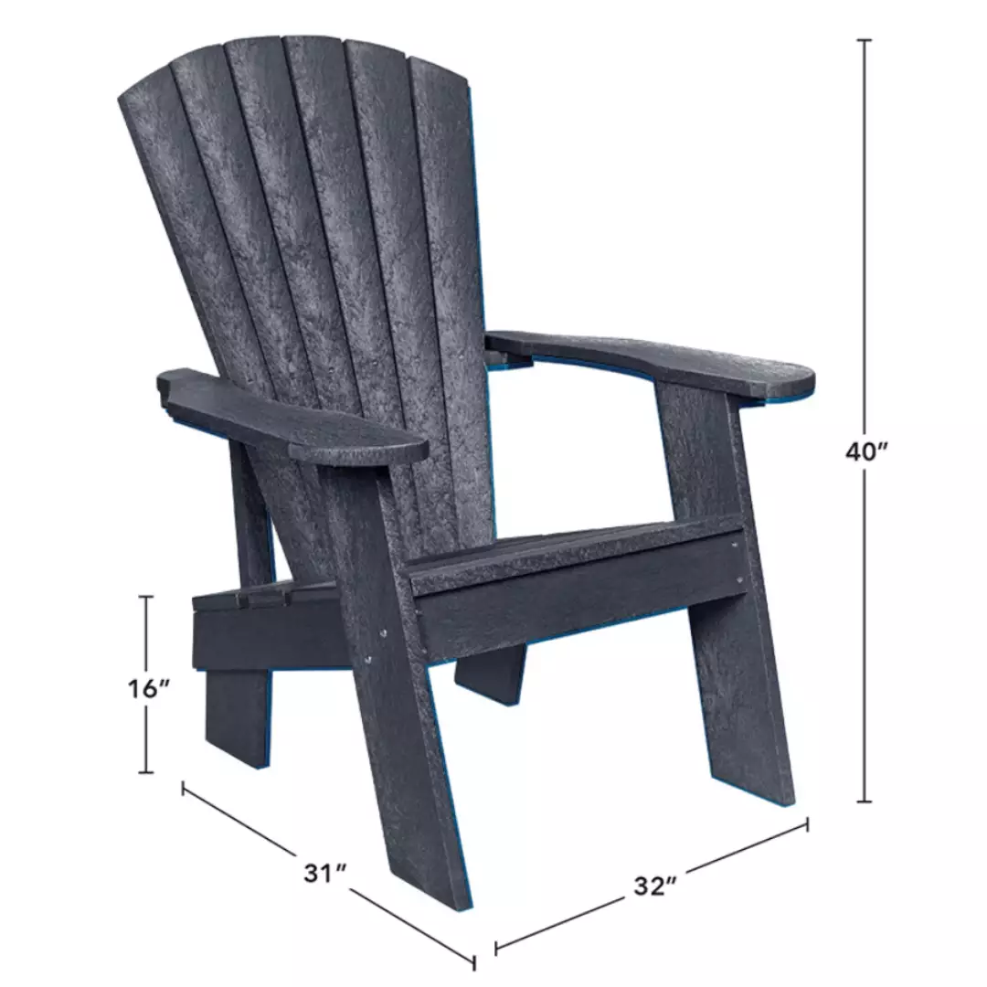 Capterra Adirondack Resin Chair (Greystone)