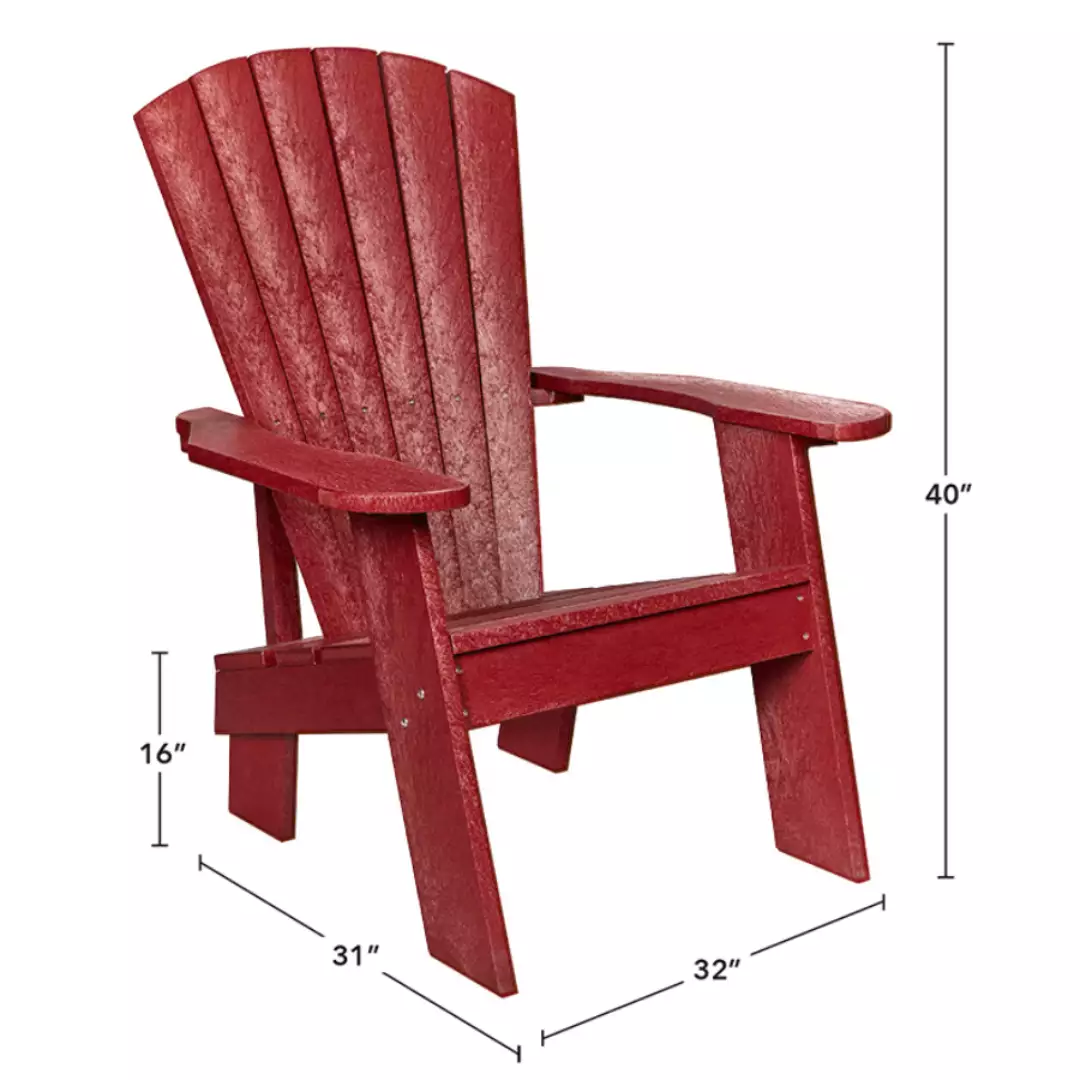 Capterra Adirondack Resin Chair (Red Rock)