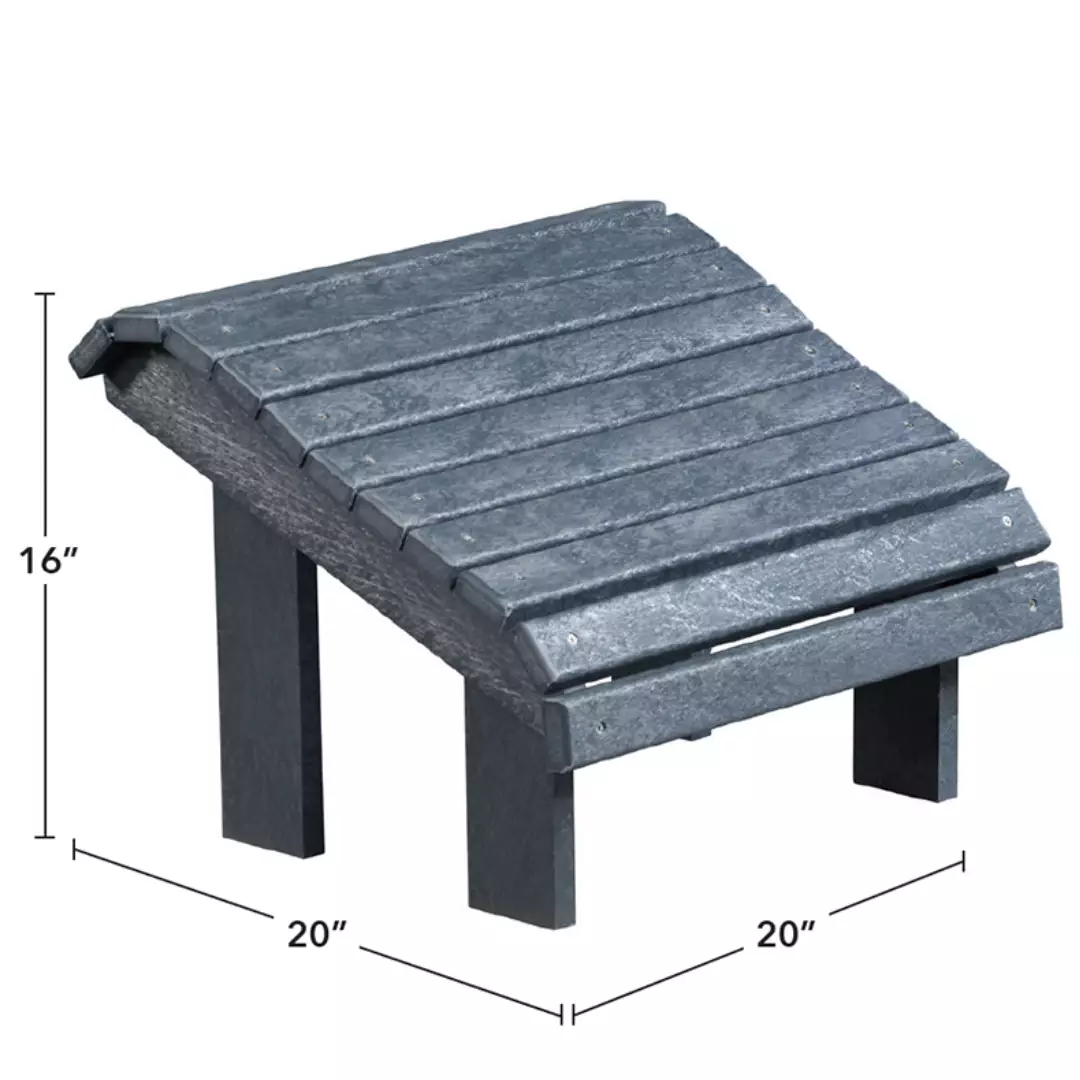 Capterra Adirondack Premium Resin Footstool (Red Rock)