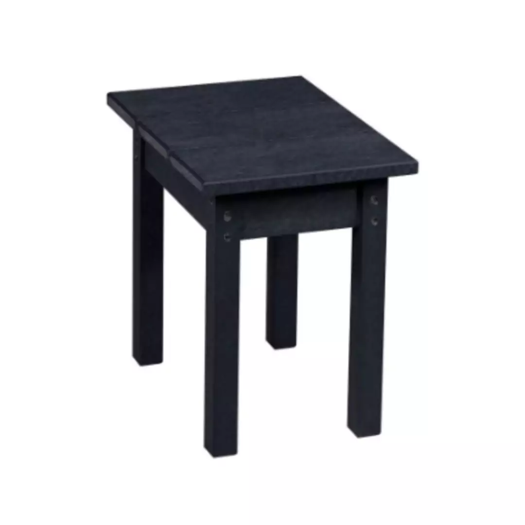 Capterra Adirondack Rectangular Patio Side Table (Onyx)