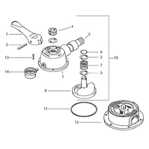 Jacuzzi - Valve Parts - 5-Position Dial Valve