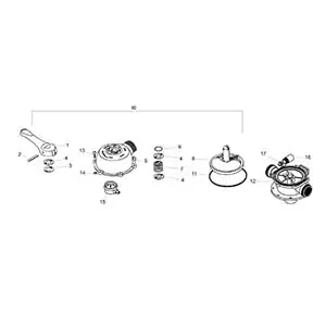 Jacuzzi - Valve Parts - 6 Position Dial Valve Above/Inground