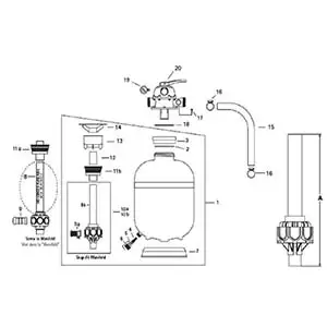 Jacuzzi - Sand Filter Parts - Laser Sand Filter - L160C,192,225