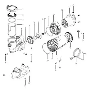 Jacuzzi - Pump Parts - Sharkjet Series