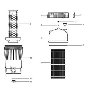Jacuzzi - Cartridge Filter Parts - Sherlock
