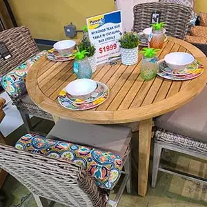 Catalina Teak Bar Set