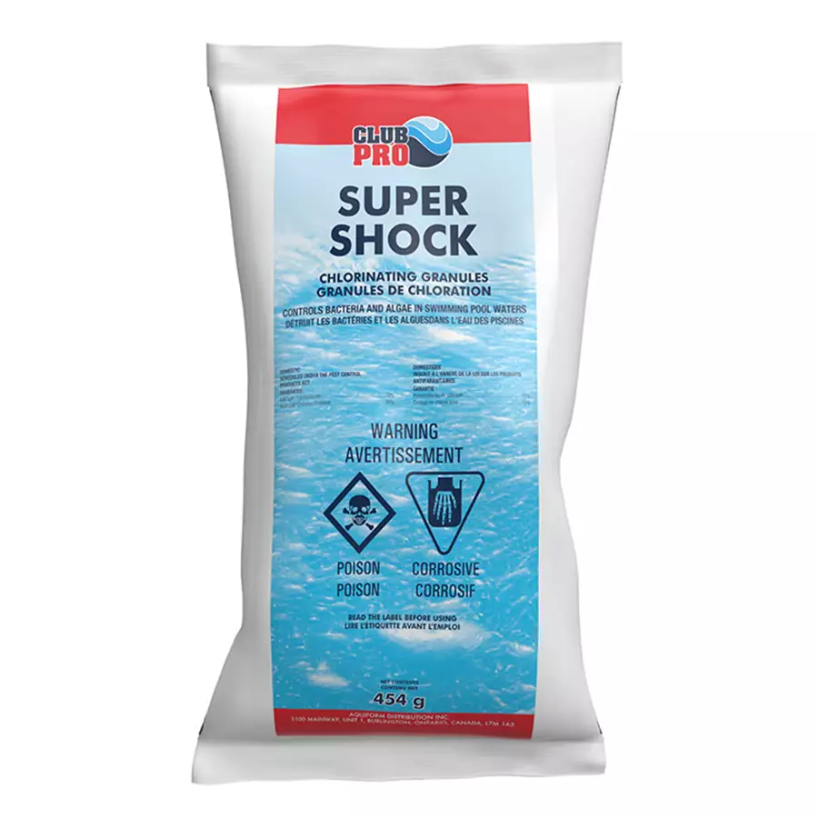Club Pro Super Shock (70% Calcium Hypochlorite) .454 gm