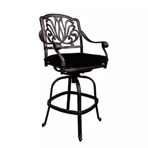 Swivel Bar Stool Black