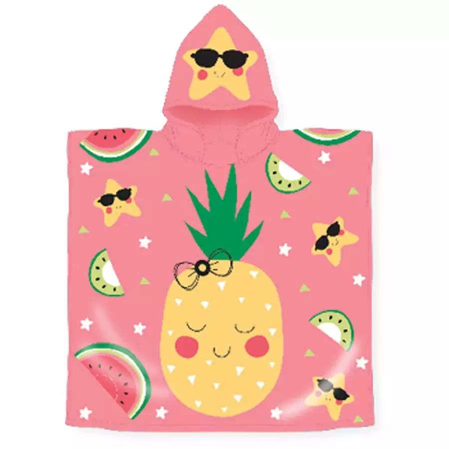 Pineapples Hooded Pool Towel for Kids