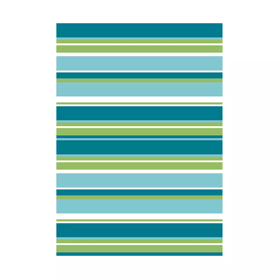 Cool Stripes Outdoor Mat, 6' x 9'