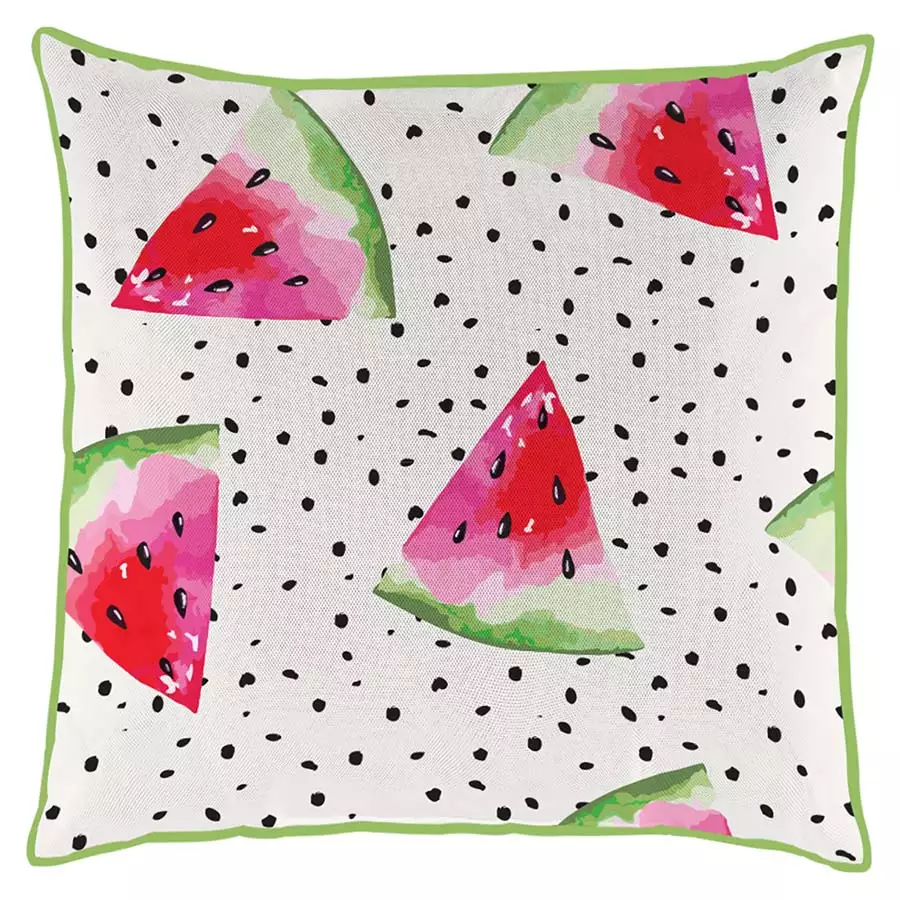 18" Square Cushion Watermelon Bright