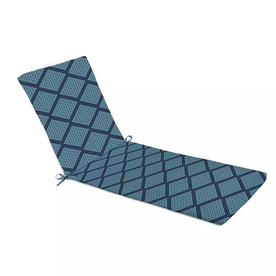 22" x 73" Reversible Lounge Cushion, Lagoon