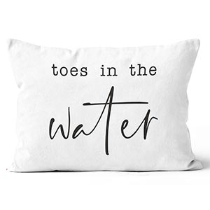 Toes In The Water Bolster Pillow