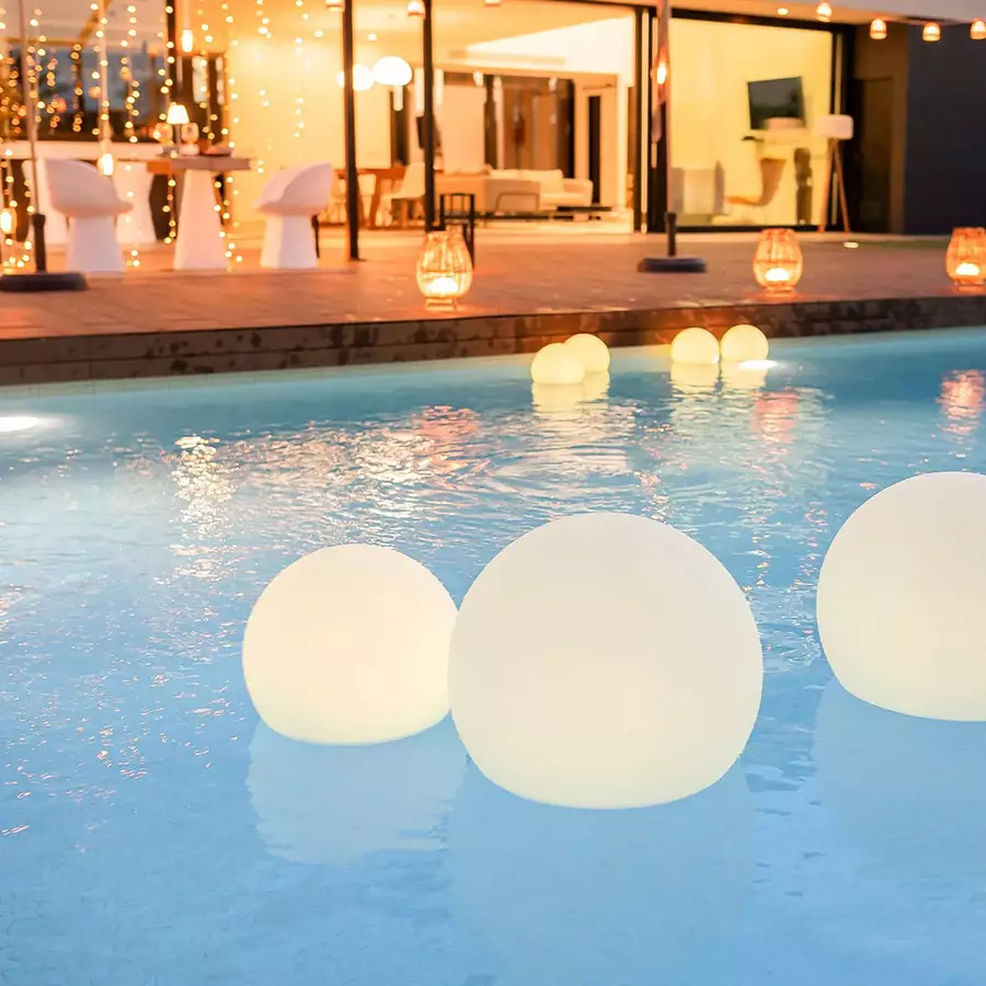 Newgarden Buly 20 Spherical Floor Lamp, Solar Automatic & Floating