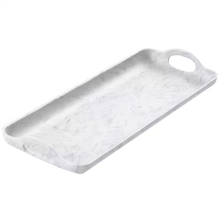 20" x 7.5" Seaglass Handled Tray