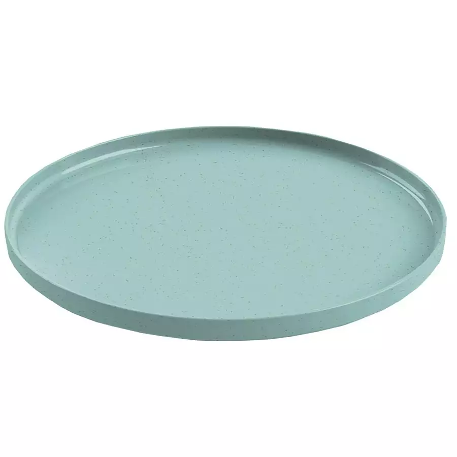 Palermo Bamboo Salad Plate Teal