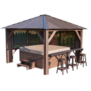 Tuscany 11' x 11' Louvered Gazebo
