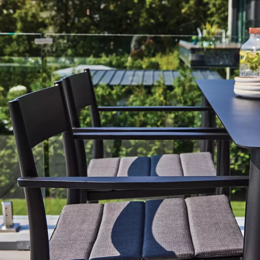 Dining Chair Black/Dark Grey