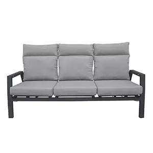 Three Seat Sofa Imperial Sofa Carbon/Silver