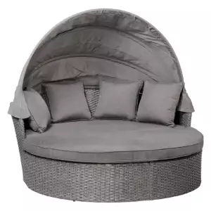 Grey Moon Bed With Canopy