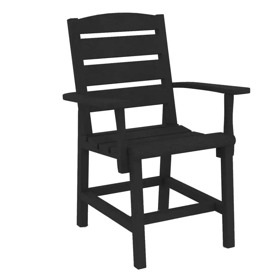 Napa Dining Arm Chair, Black