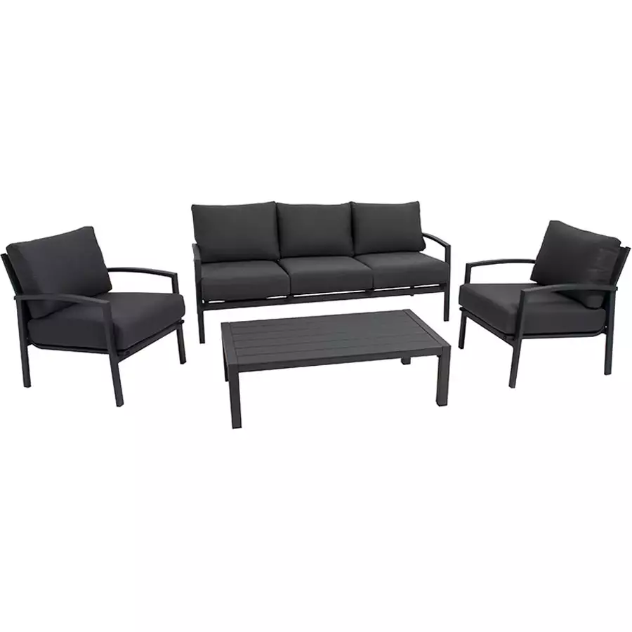 Four Piece Deep Seating Grey