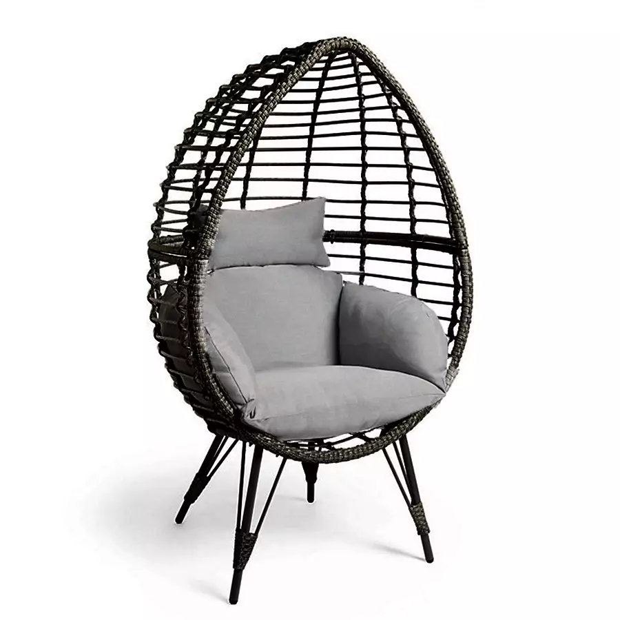 Standing Egg Chair Black