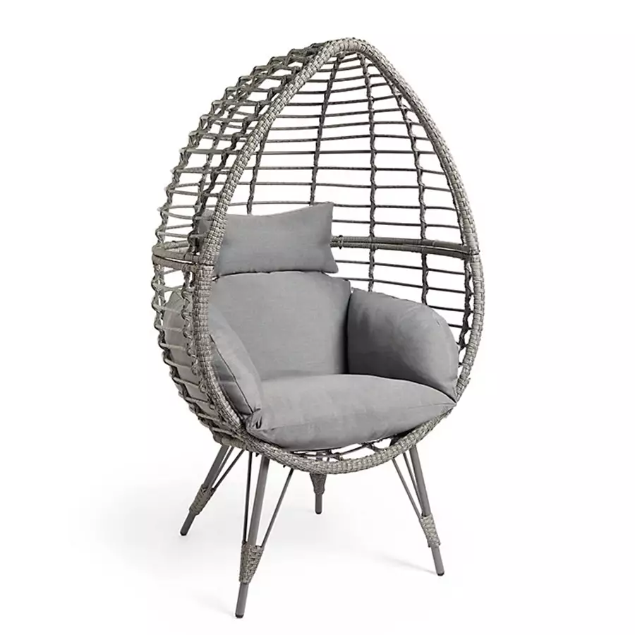 Standing Egg Chair Grey