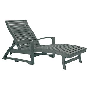 Chaise Lounge Slate grey