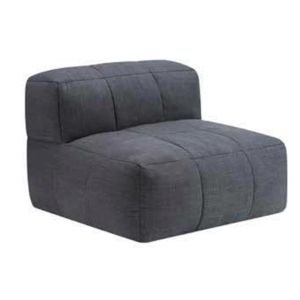 Armless Lounge Piece Dark Grey