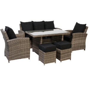 Six Piece Deep Seating with High Top Coffee Table