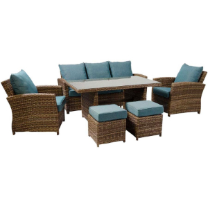 Six Piece Deep Seating with High Top Coffee Table