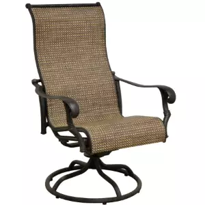 High Back Swivel Rocking Chair