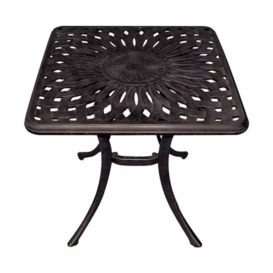 21" Square Side Table Bronze