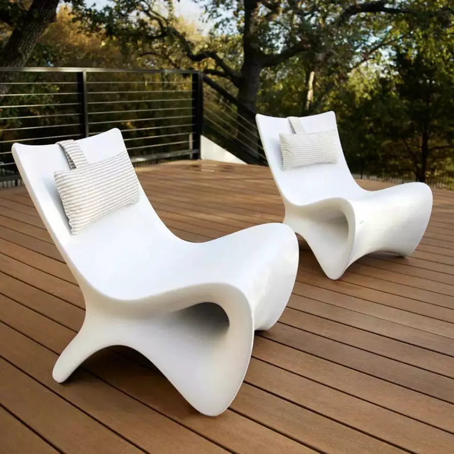 Ledge Lounger Autograph Chair, White