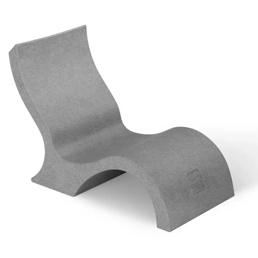 Ledge Lounger Signature Low Back Recline Chair, Granite Grey